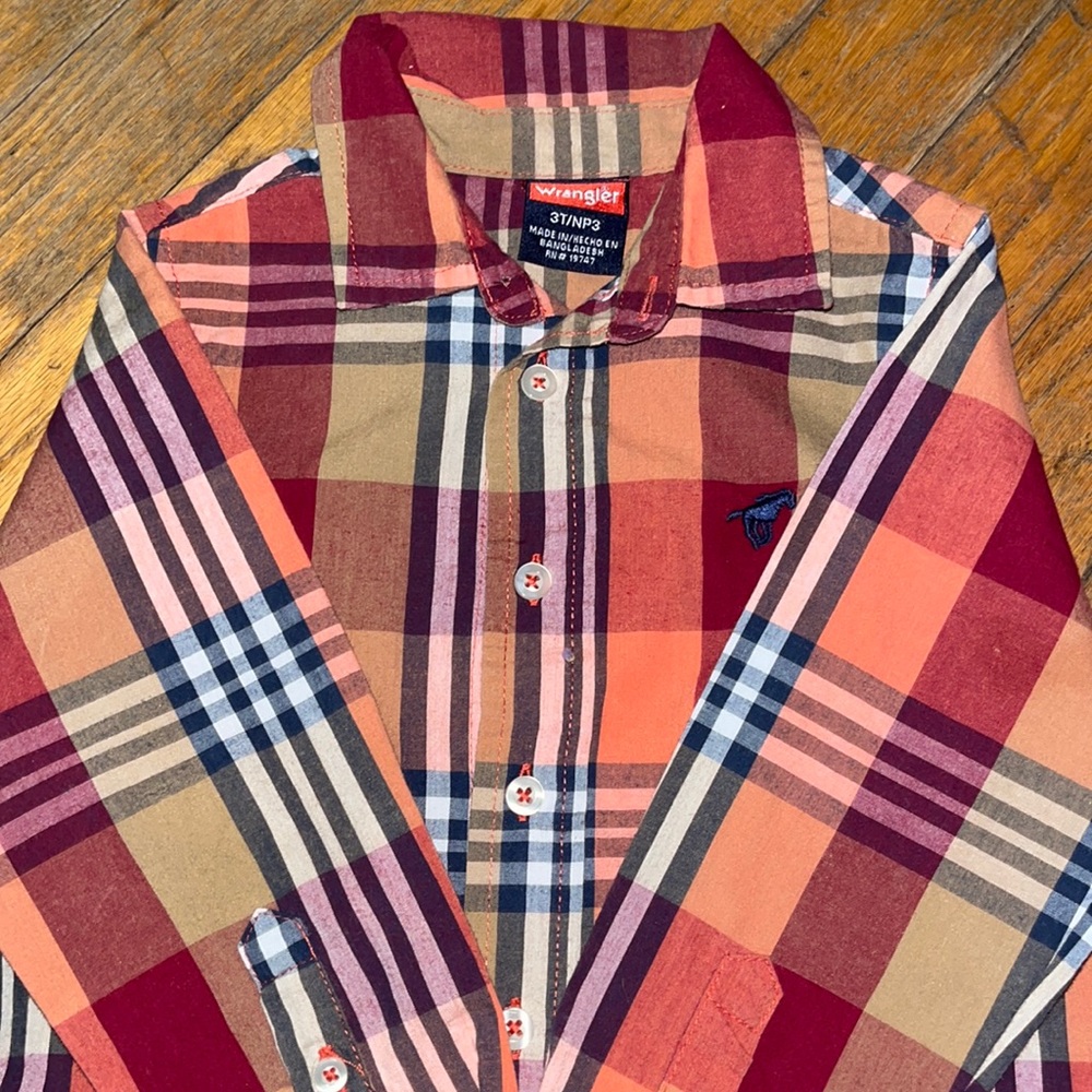 Boys Wrangler button down.